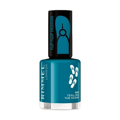 Rimmel London - 60 seconds Flip Flop Fashion körömlakk - 885 Teal-ing the scene